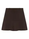Samsoe & Samsoe A-line Mini Skirt In Brown