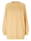 Samsoe & Samsoe Adelphine Raglan-sleeve Crew-neck Sweatshirt In Yellow