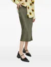 Samsoe & Samsoe Agneta Midi Skirt In Green