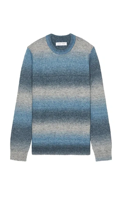 Samsoe & Samsoe Aiden Crewneck Sweater In Blue