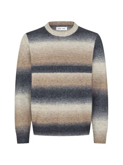 Samsoe & Samsoe Aiden Striped Sweater In Neutral
