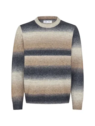 Samsoe & Samsoe Aiden Striped Sweater In Neutrals