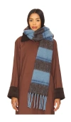 Samsoe & Samsoe Striped Fringed Scarf