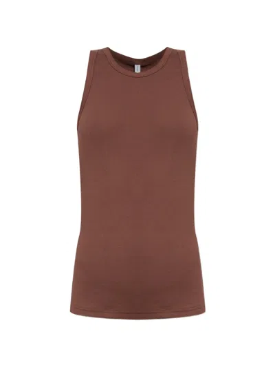 Samsoe & Samsoe Alexo Ribbed Tank Top In Brown