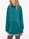 Samsoe & Samsoe Alfrida Buttoned Shirt In Blue