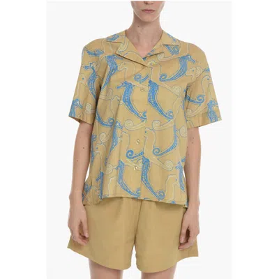 Samsoe & Samsoe All-over Printed Malene Shirt With Short Women's Sleeve