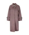 Samsoe & Samsoe Alma Long Sleeve Puffer Jacket In Gray