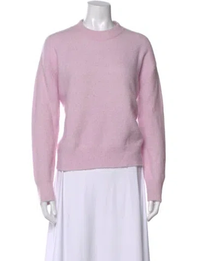 Pre-owned Samsoe & Samsoe Alpaca Crew Neck Sweater In Purple
