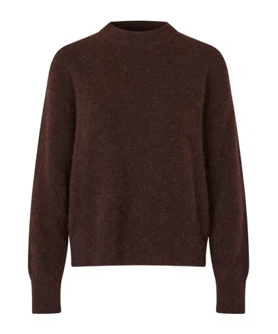 Samsoe & Samsoe Anour O-n 7355 Sweater In Brown