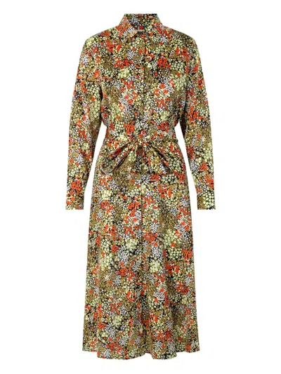 Samsoe & Samsoe Asta Floral-print Shirt Dress In Multi