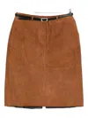 Samsoe & Samsoe Belted Skirt In Brown