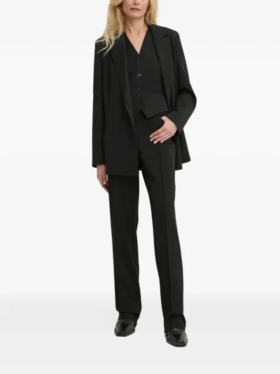 Samsoe & Samsoe Belted V-neck Blazer In Multi