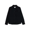 Samsoe & Samsoe Button-down Long-sleeved Casual Jacket In Black