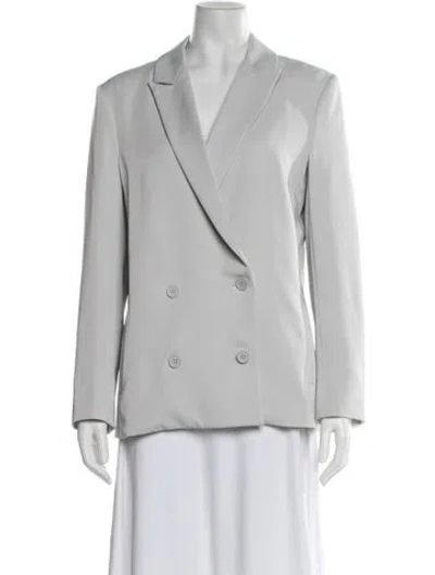 Pre-owned Samsoe & Samsoe Blazer In Gray