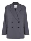 Samsoe & Samsoe Blazer Sahelly Dark Grey In Gray