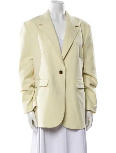 Pre-owned Samsoe & Samsoe Blazer In Yellow
