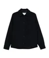 Samsoe & Samsoe Button-down Long-sleeved Casual Jacket In Black