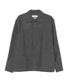 Samsoe & Samsoe Button-down Long-sleeved Shirt In Gray