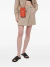 Samsoe & Samsoe Button-fastening Mini Skirt In Brown