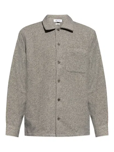 SAMSOE & SAMSOE BUTTON-FASTENING OVERSHIRT