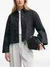 Samsoe & Samsoe Button-fastening Pocket Jacket In Black