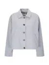 Samsoe & Samsoe Black Sakelly Short Button Jacket In Green