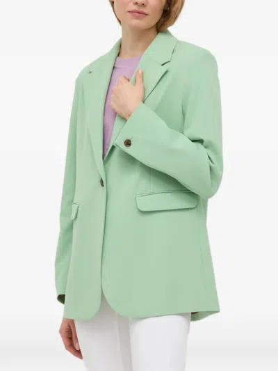 Samsoe & Samsoe Buttoned Blazer In Green