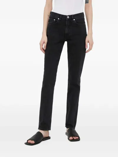 Samsoe & Samsoe Buttoned Jeans In Black