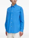 Samsoe & Samsoe Buttoned Long-sleeve Shirt In Blue