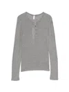 Samsoe & Samsoe Buttoned Long-sleeve Top In Gray