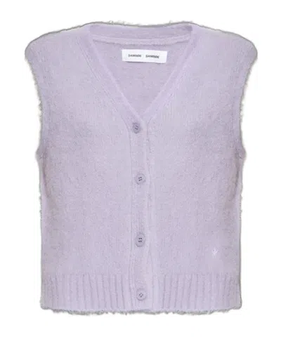SAMSOE & SAMSOE BUTTONED V-NECK KNITTED VEST