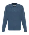 Samsoe & Samsoe Button-fastening Polo Shirt In Blue