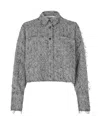 Samsoe & Samsoe Camicia Sasofila 15791 Black White Herringbone In Gray