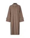 Samsoe & Samsoe Womens Aluminum Ch. Alma Check-pattern Wool-blend Coat In Brown