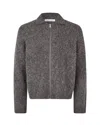Samsoe & Samsoe Samsoe Samsoe Zip-front Alpaca-blend Cardigan In Animal Print