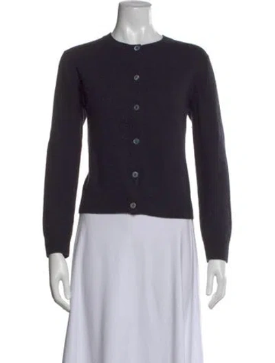 Pre-owned Samsoe & Samsoe Cashmere Crew Neck Sweater In Black