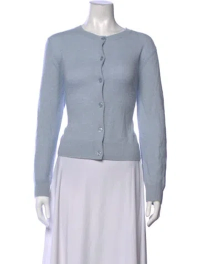 Pre-owned Samsoe & Samsoe Cashmere Crew Neck Sweater In Blue