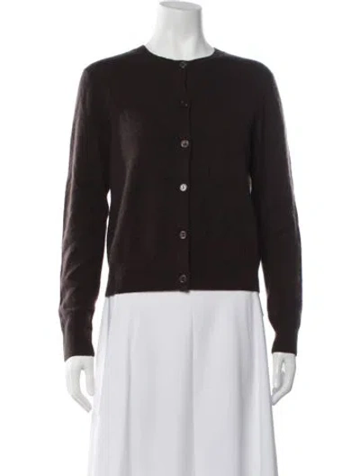 Pre-owned Samsoe & Samsoe Cashmere Crew Neck Sweater In Brown