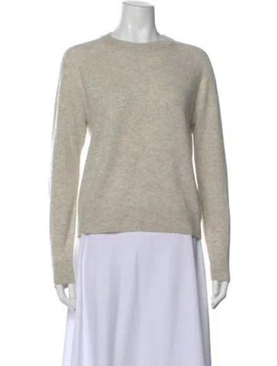 Pre-owned Samsoe & Samsoe Cashmere Crew Neck Sweater In Neutral