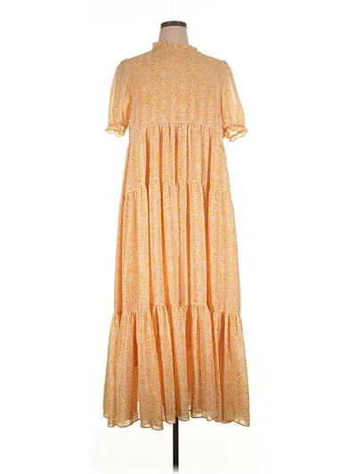 Pre-owned Samsoe & Samsoe Casual Dress In Orange