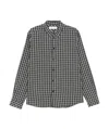Samsoe & Samsoe Check Button-down Shirt In Gray