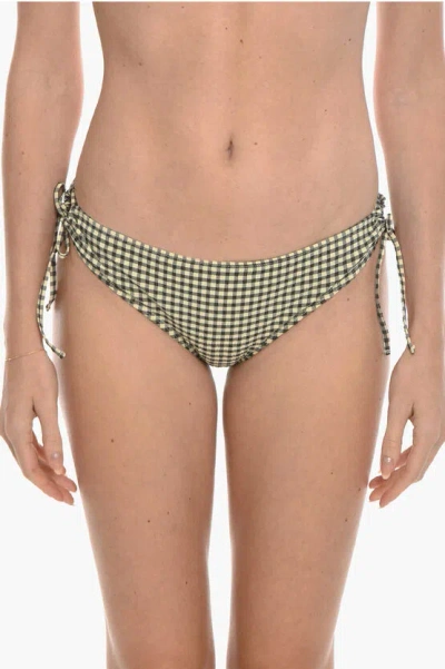 Samsoe & Samsoe Checked Filippa Slip Bottom In Green