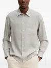 Samsoe & Samsoe Checked Long-sleeve Shirt In Gray
