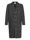 Samsoe & Samsoe Checked-pattern Single-breasted Coat