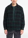 Samsoe & Samsoe Check-pattern Overshirt In Green