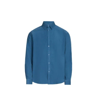 Samsoe & Samsoe Chemise Côtelée En Coton In Blue