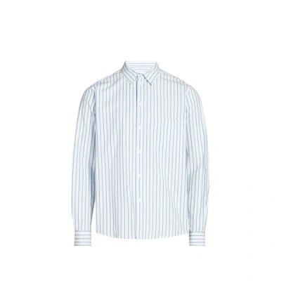 Samsoe & Samsoe Chemise Droite En Coton In Blue