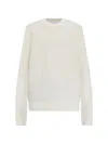 Samsoe & Samsoe Chevron-knit Sweater In White