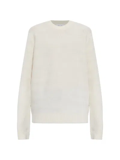 Samsoe & Samsoe Chevron-knit Sweater In 화이트