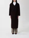 Samsoe & Samsoe Coat Samsoe Samsoe Woman Color Brown In Black